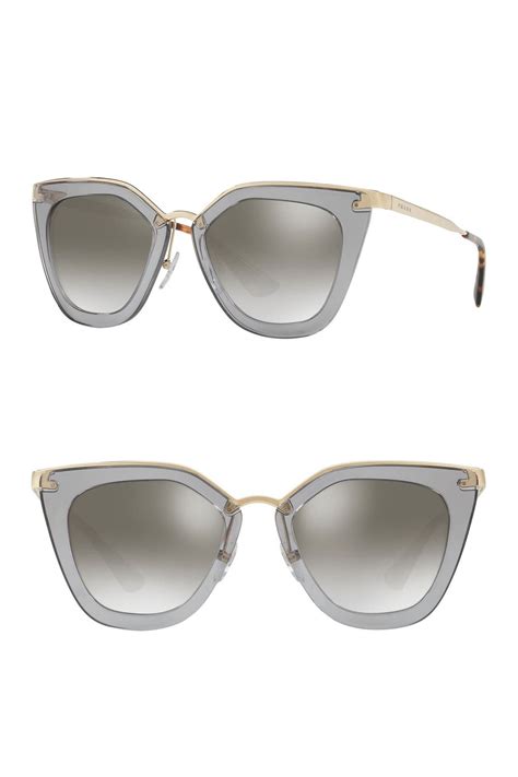 prada irregular cat eye sunglasses|52mm cat eye sunglasses prada.